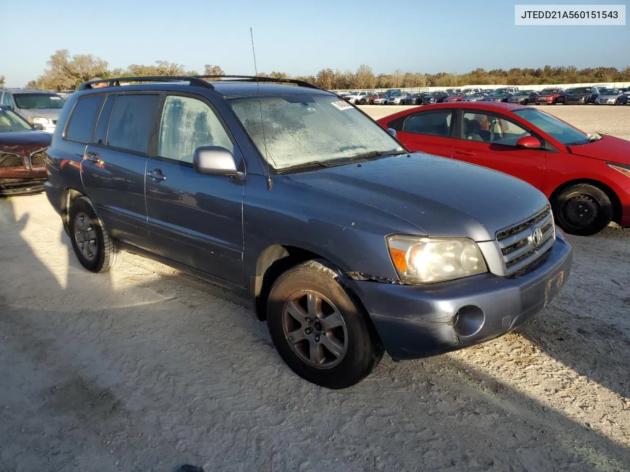 2006 Toyota Highlander VIN: JTEDD21A560151543 Lot: 78494834