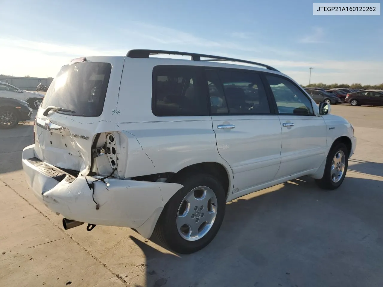 2006 Toyota Highlander Limited VIN: JTEGP21A160120262 Lot: 78653114