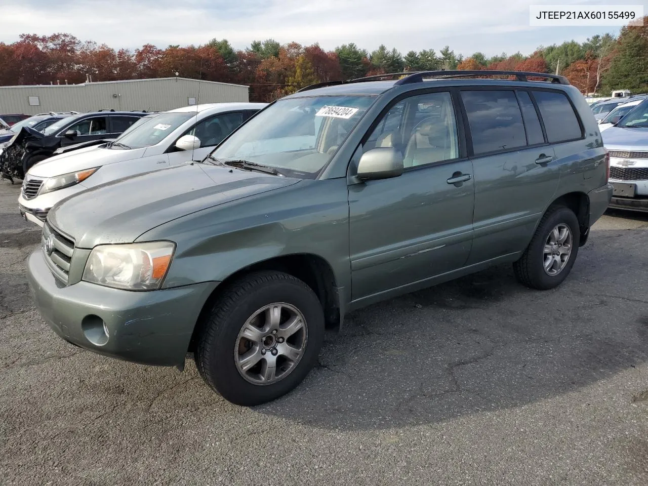 2006 Toyota Highlander Limited VIN: JTEEP21AX60155499 Lot: 78694204