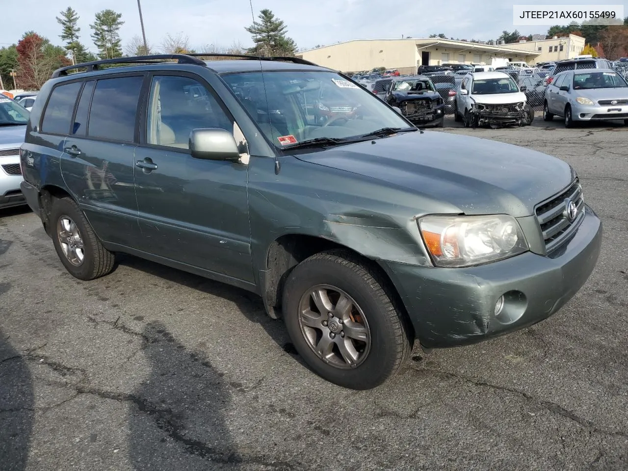 2006 Toyota Highlander Limited VIN: JTEEP21AX60155499 Lot: 78694204