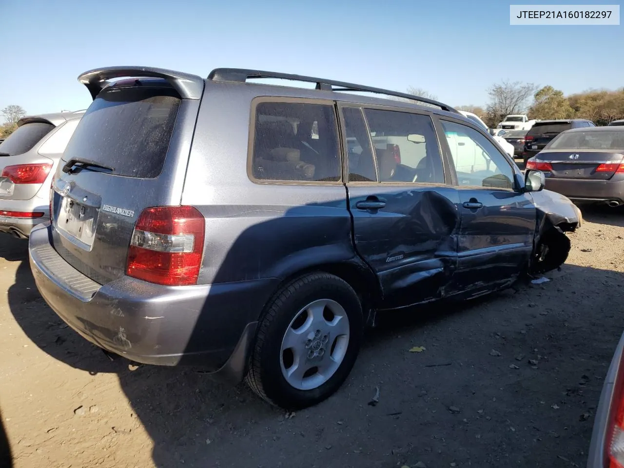 2006 Toyota Highlander Limited VIN: JTEEP21A160182297 Lot: 78723324