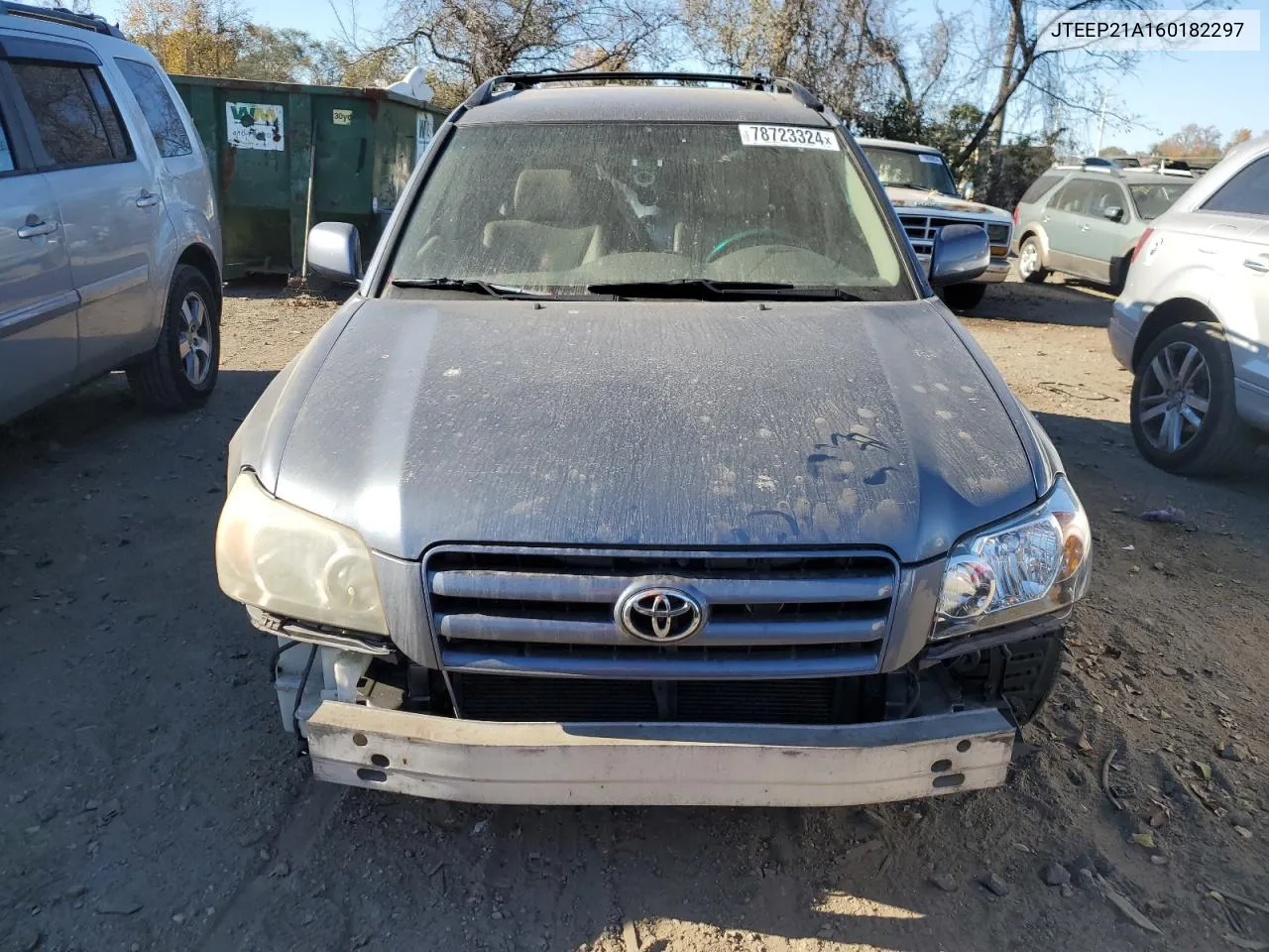 2006 Toyota Highlander Limited VIN: JTEEP21A160182297 Lot: 78723324