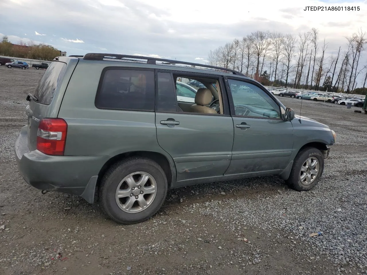 2006 Toyota Highlander Limited VIN: JTEDP21A860118415 Lot: 78796564