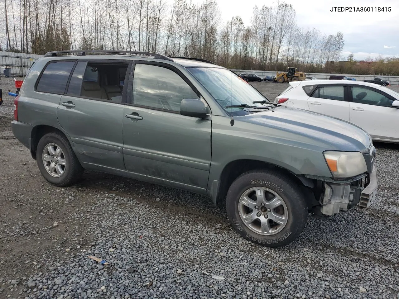 2006 Toyota Highlander Limited VIN: JTEDP21A860118415 Lot: 78796564