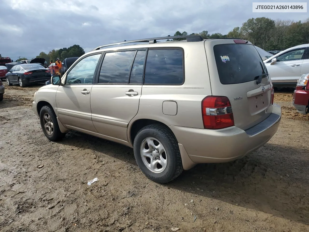 JTEGD21A260143896 2006 Toyota Highlander