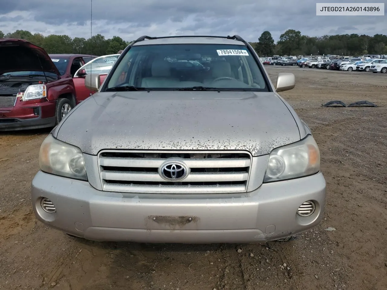 2006 Toyota Highlander VIN: JTEGD21A260143896 Lot: 78941594