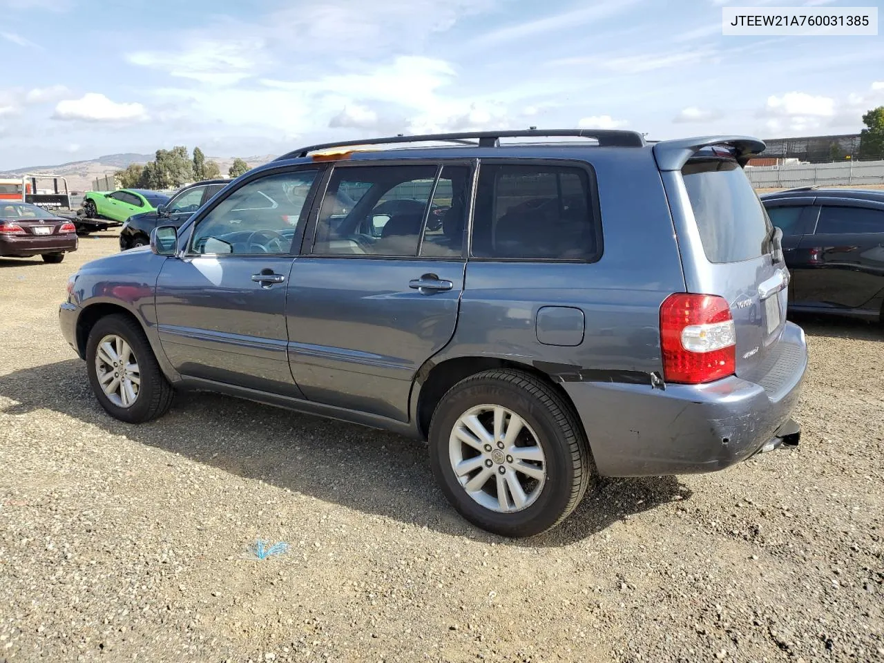 2006 Toyota Highlander Hybrid VIN: JTEEW21A760031385 Lot: 78958324