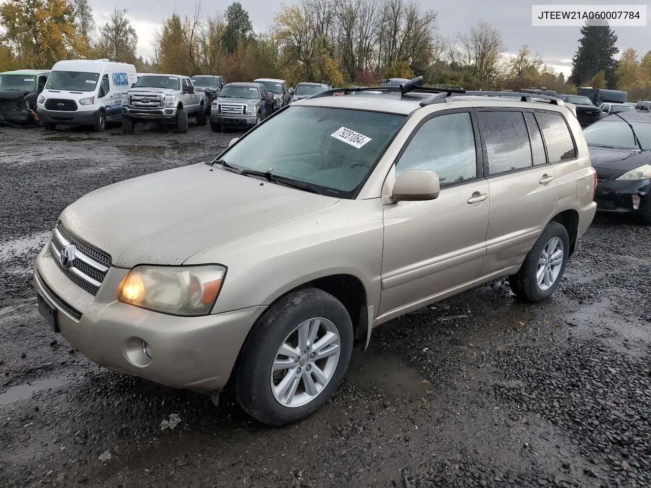 2006 Toyota Highlander Hybrid VIN: JTEEW21A060007784 Lot: 79281064