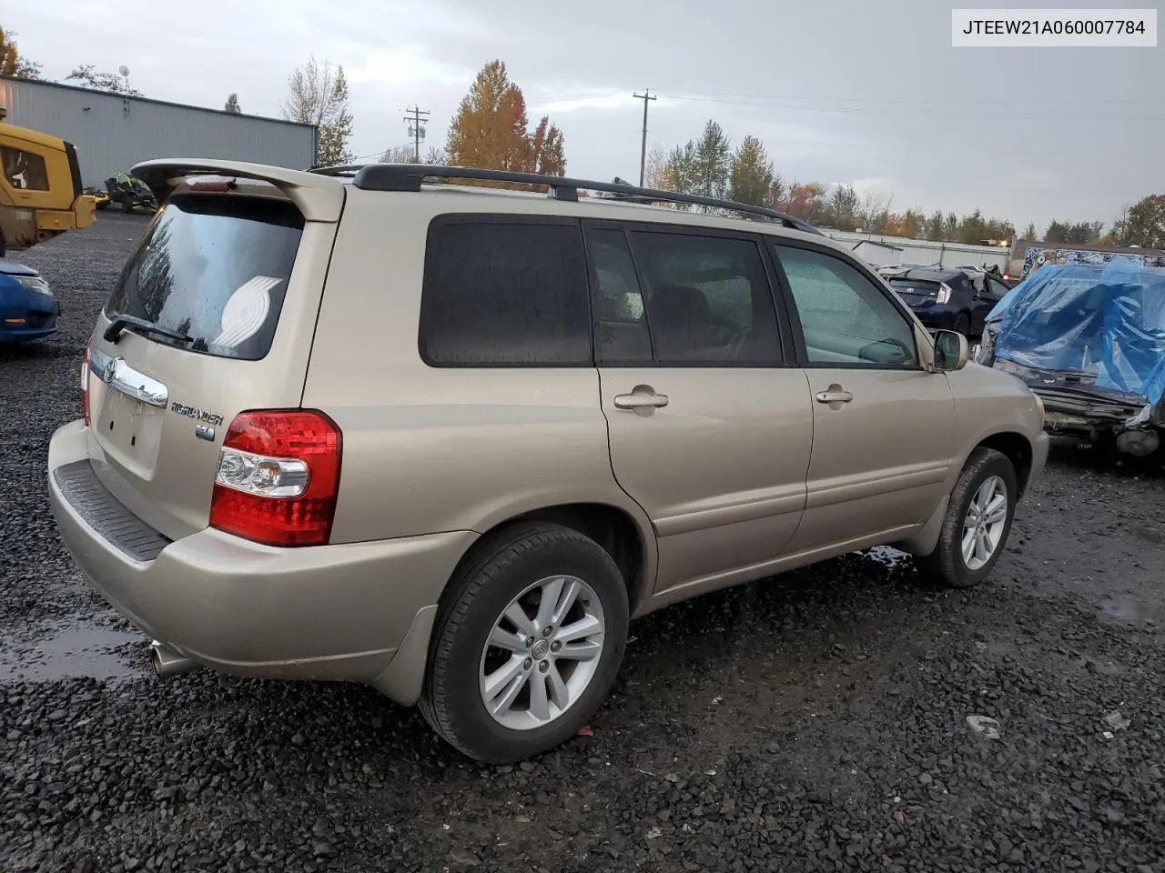 2006 Toyota Highlander Hybrid VIN: JTEEW21A060007784 Lot: 79281064