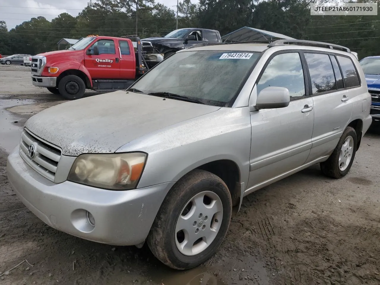 2006 Toyota Highlander Limited VIN: JTEEP21A860171930 Lot: 79431974