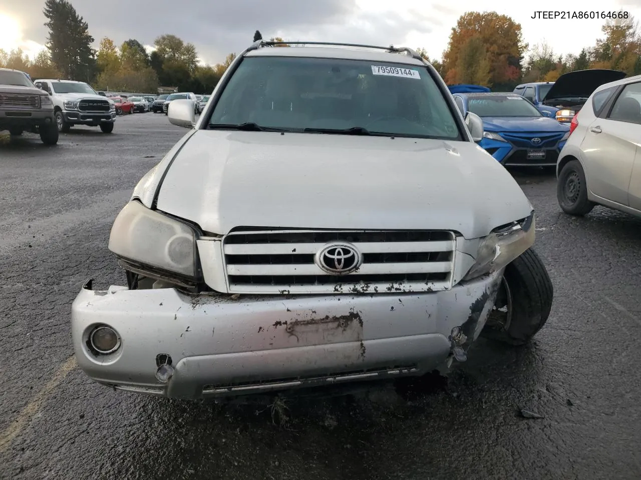 2006 Toyota Highlander Limited VIN: JTEEP21A860164668 Lot: 79509144