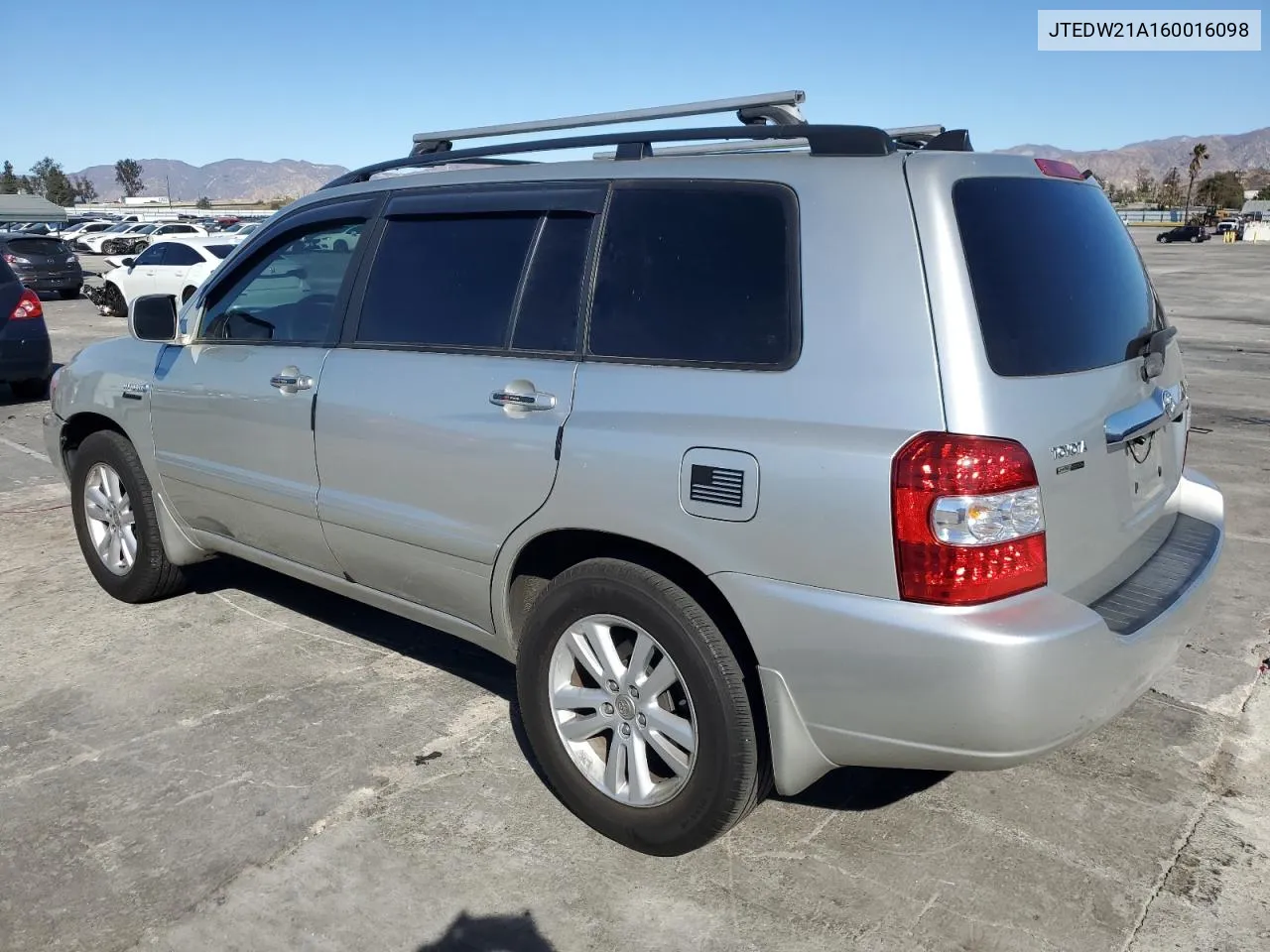 2006 Toyota Highlander Hybrid VIN: JTEDW21A160016098 Lot: 80555604