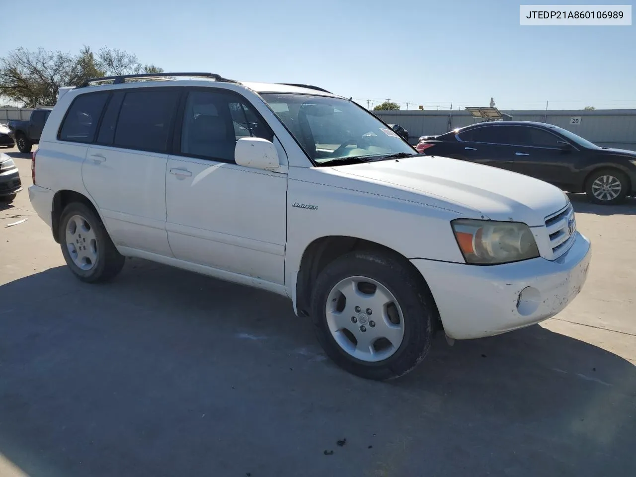 2006 Toyota Highlander Limited VIN: JTEDP21A860106989 Lot: 80584164