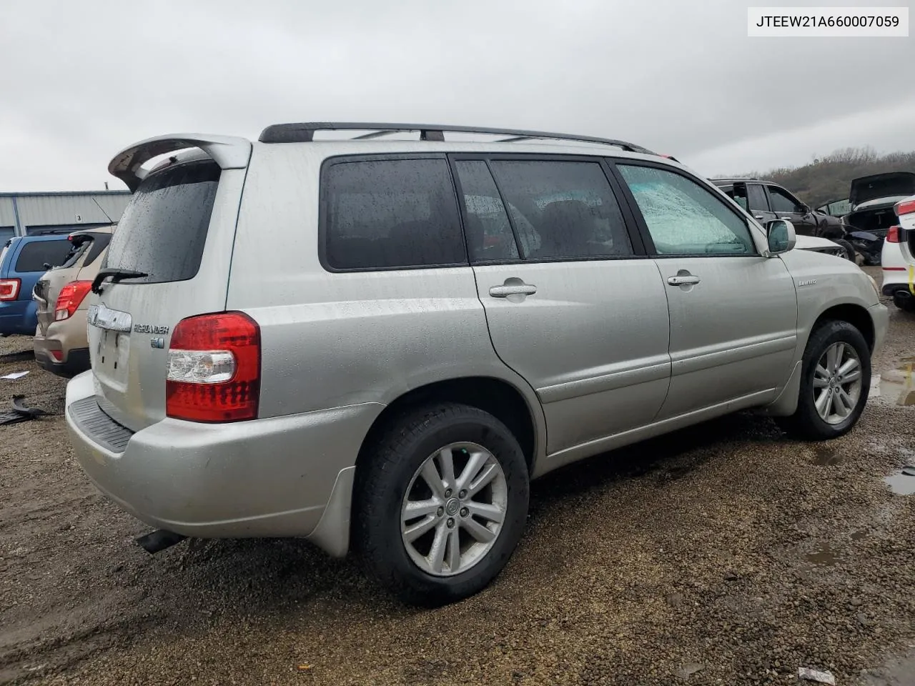 2006 Toyota Highlander Hybrid VIN: JTEEW21A660007059 Lot: 80860934