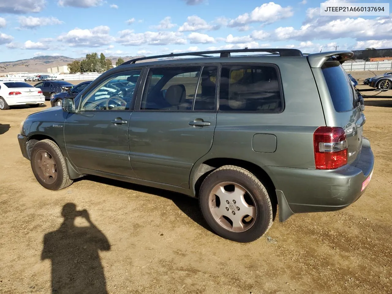 2006 Toyota Highlander Limited VIN: JTEEP21A660137694 Lot: 80964194