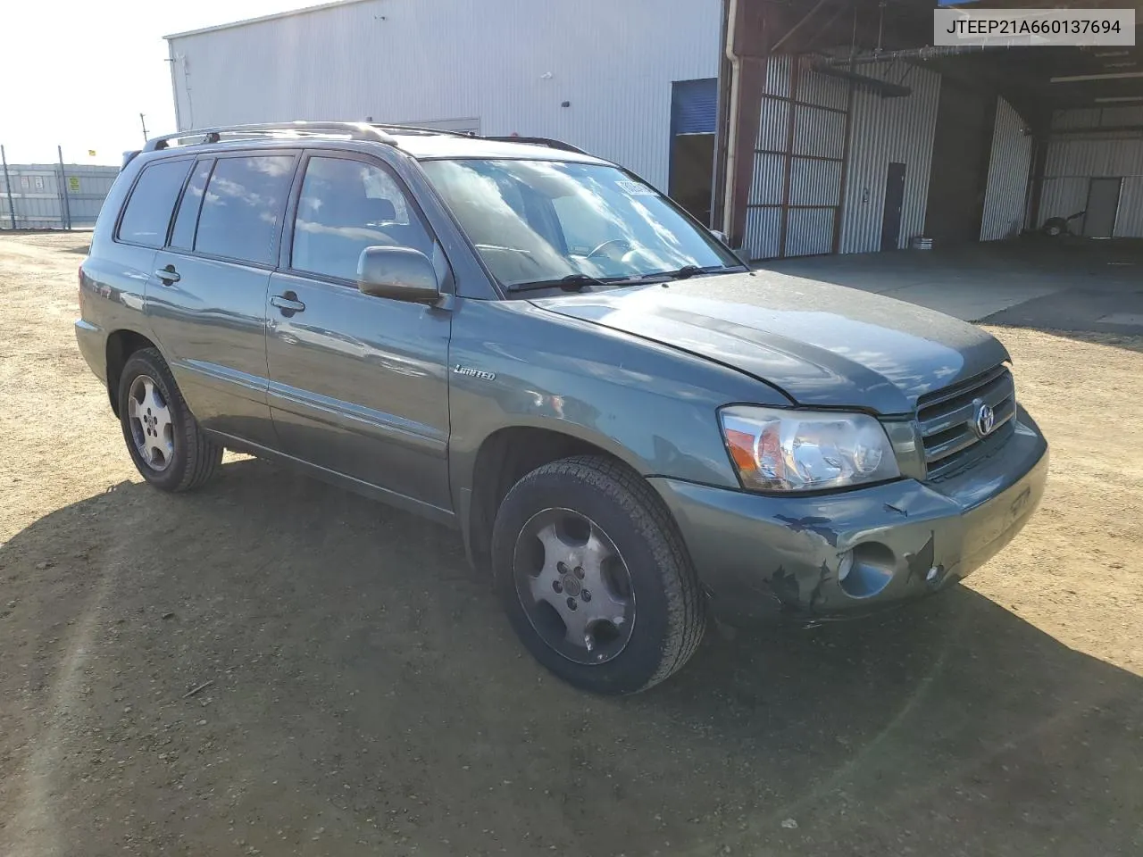 2006 Toyota Highlander Limited VIN: JTEEP21A660137694 Lot: 80964194