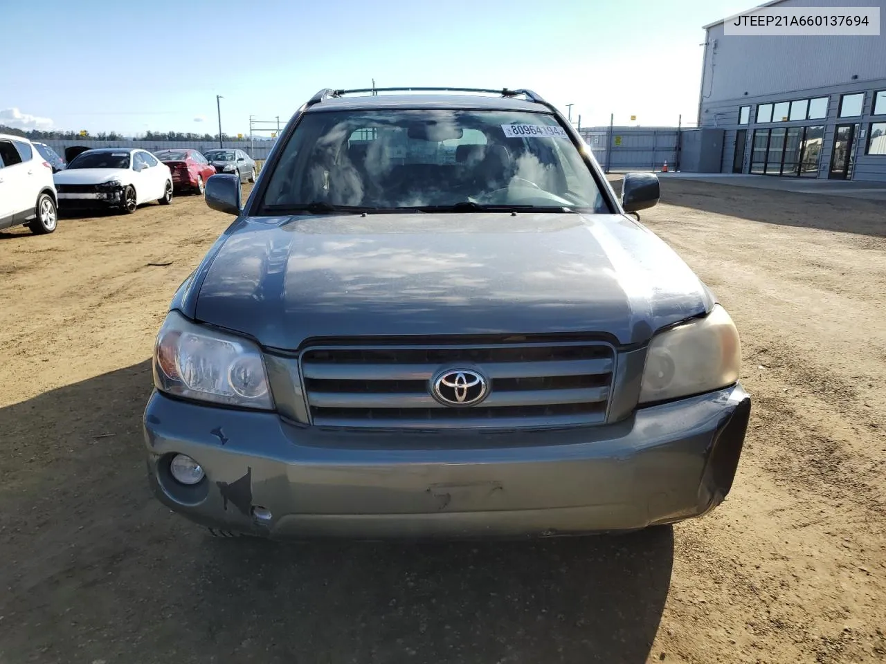 2006 Toyota Highlander Limited VIN: JTEEP21A660137694 Lot: 80964194