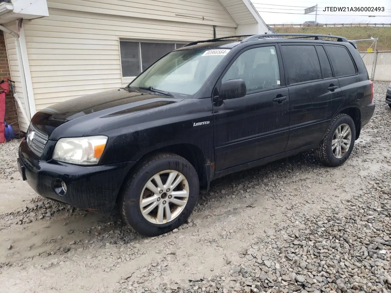 2006 Toyota Highlander Hybrid VIN: JTEDW21A360002493 Lot: 80966564