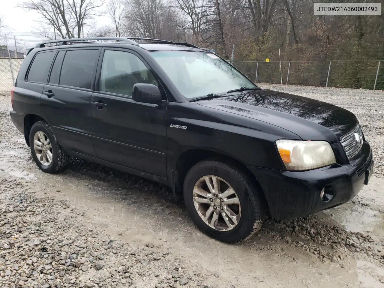 2006 Toyota Highlander Hybrid VIN: JTEDW21A360002493 Lot: 80966564