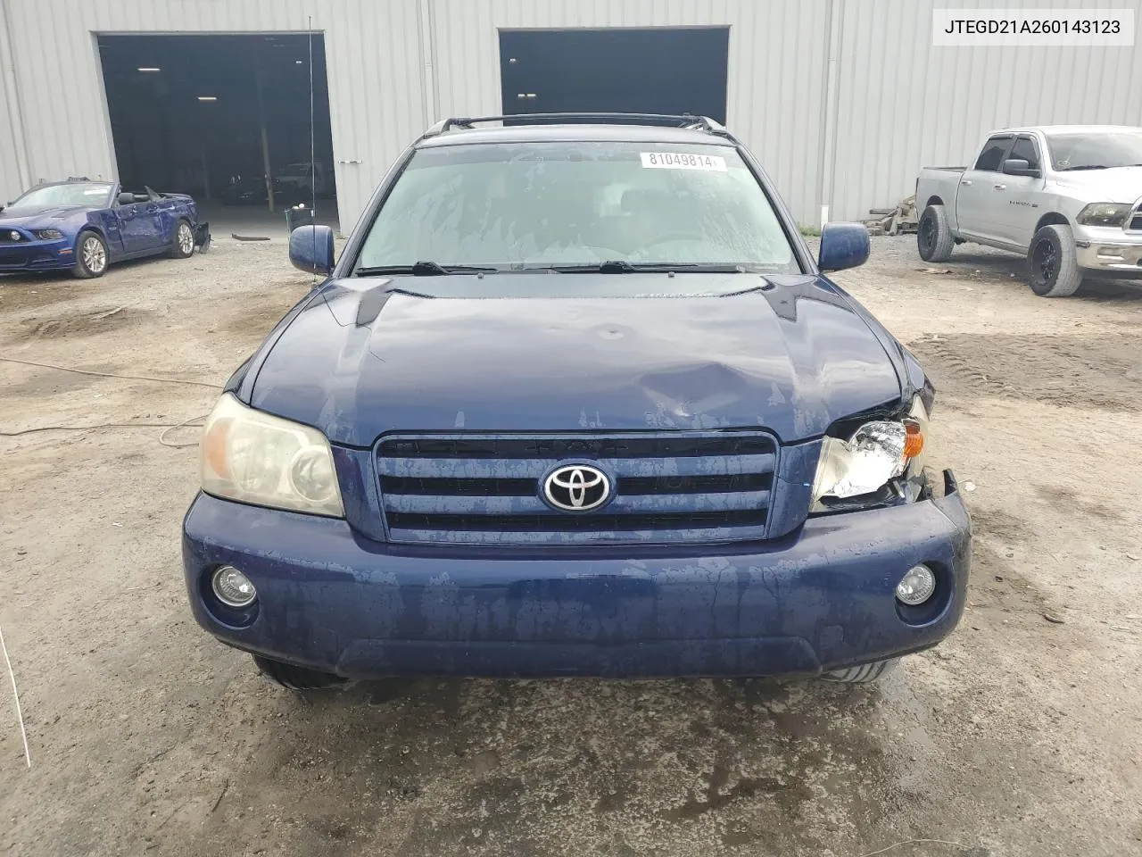 2006 Toyota Highlander VIN: JTEGD21A260143123 Lot: 81049814