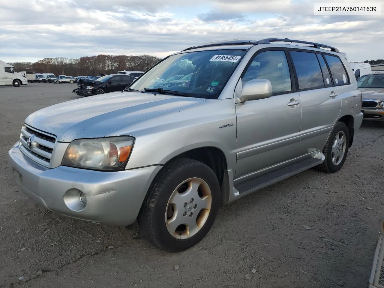 2006 Toyota Highlander Limited VIN: JTEEP21A760141639 Lot: 81085454