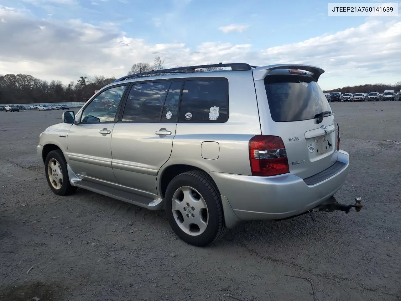 2006 Toyota Highlander Limited VIN: JTEEP21A760141639 Lot: 81085454