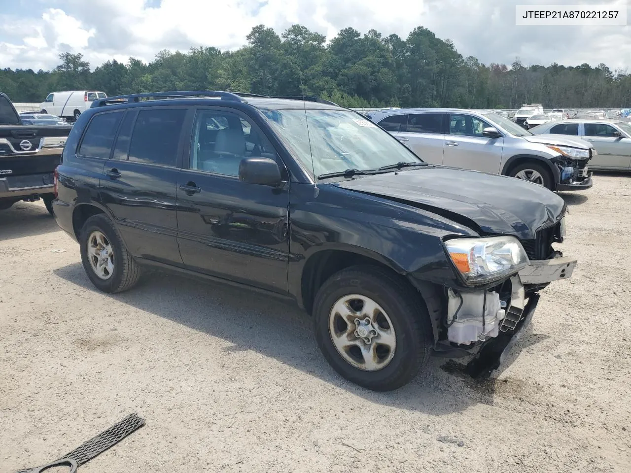 2007 Toyota Highlander Sport VIN: JTEEP21A870221257 Lot: 59563884