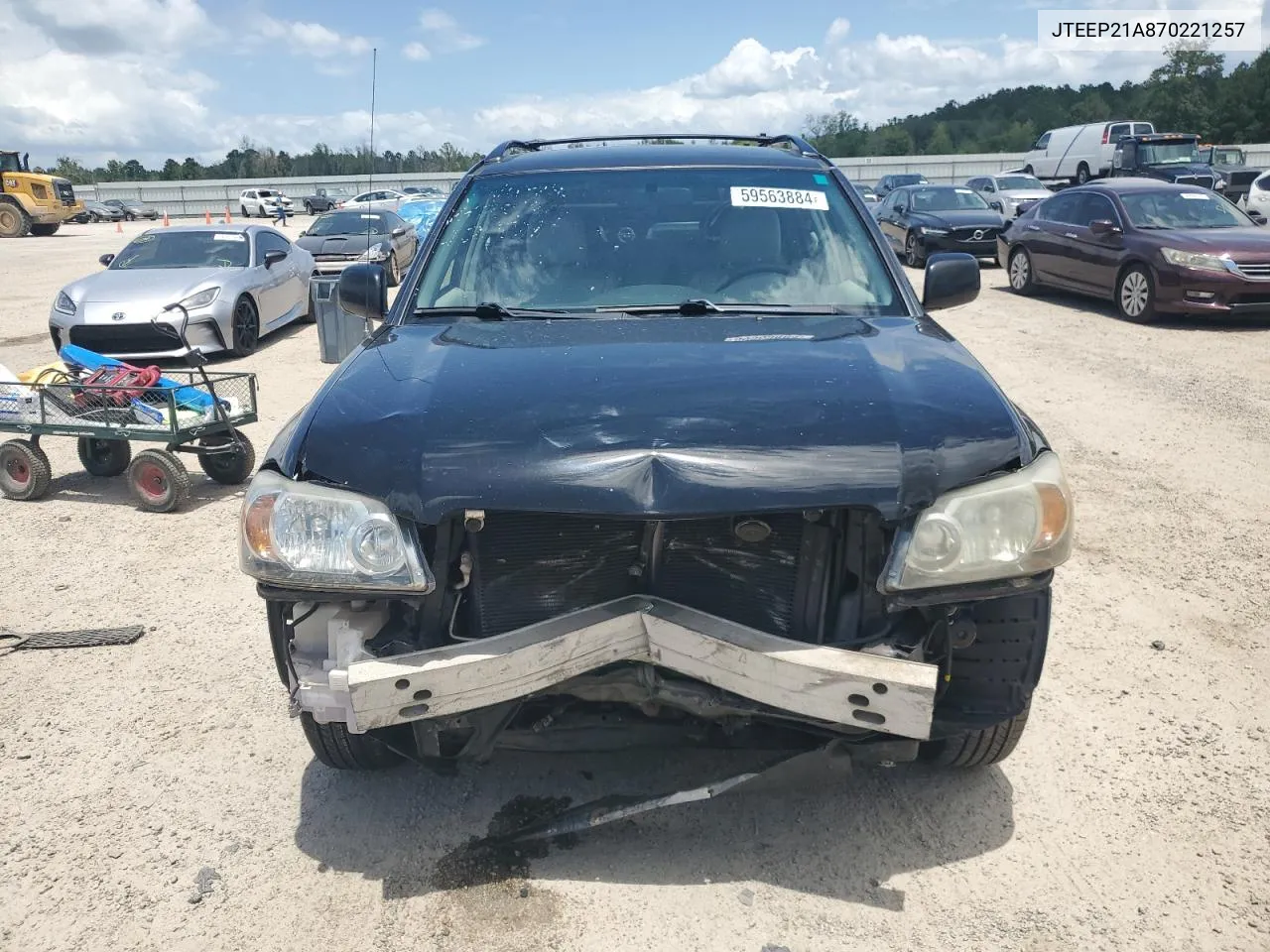 JTEEP21A870221257 2007 Toyota Highlander Sport