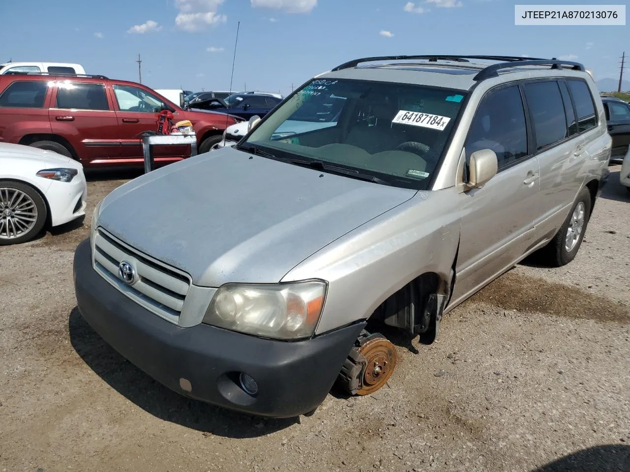 2007 Toyota Highlander Sport VIN: JTEEP21A870213076 Lot: 64187184