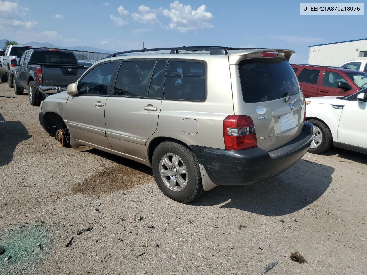 2007 Toyota Highlander Sport VIN: JTEEP21A870213076 Lot: 64187184