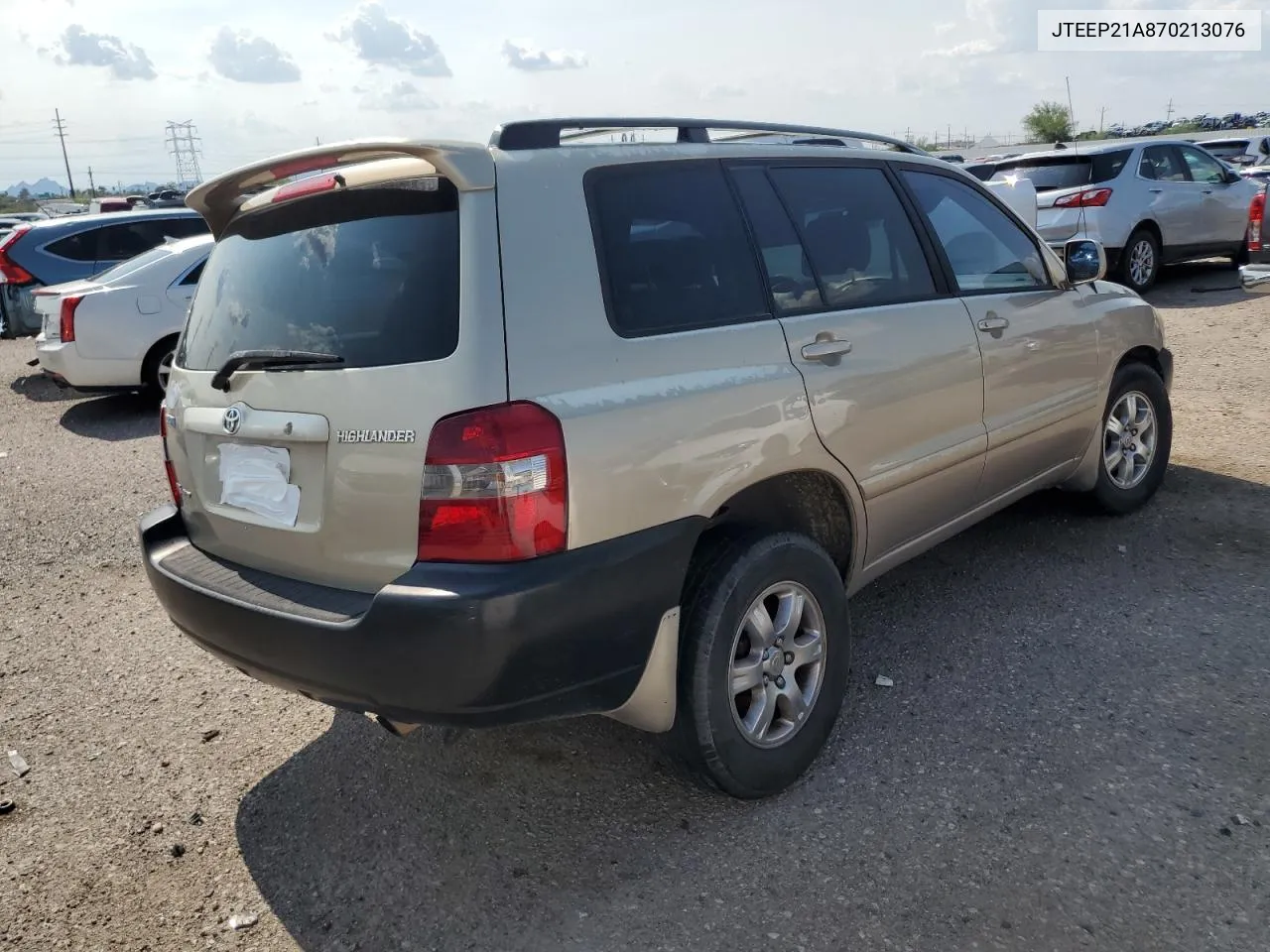 2007 Toyota Highlander Sport VIN: JTEEP21A870213076 Lot: 64187184