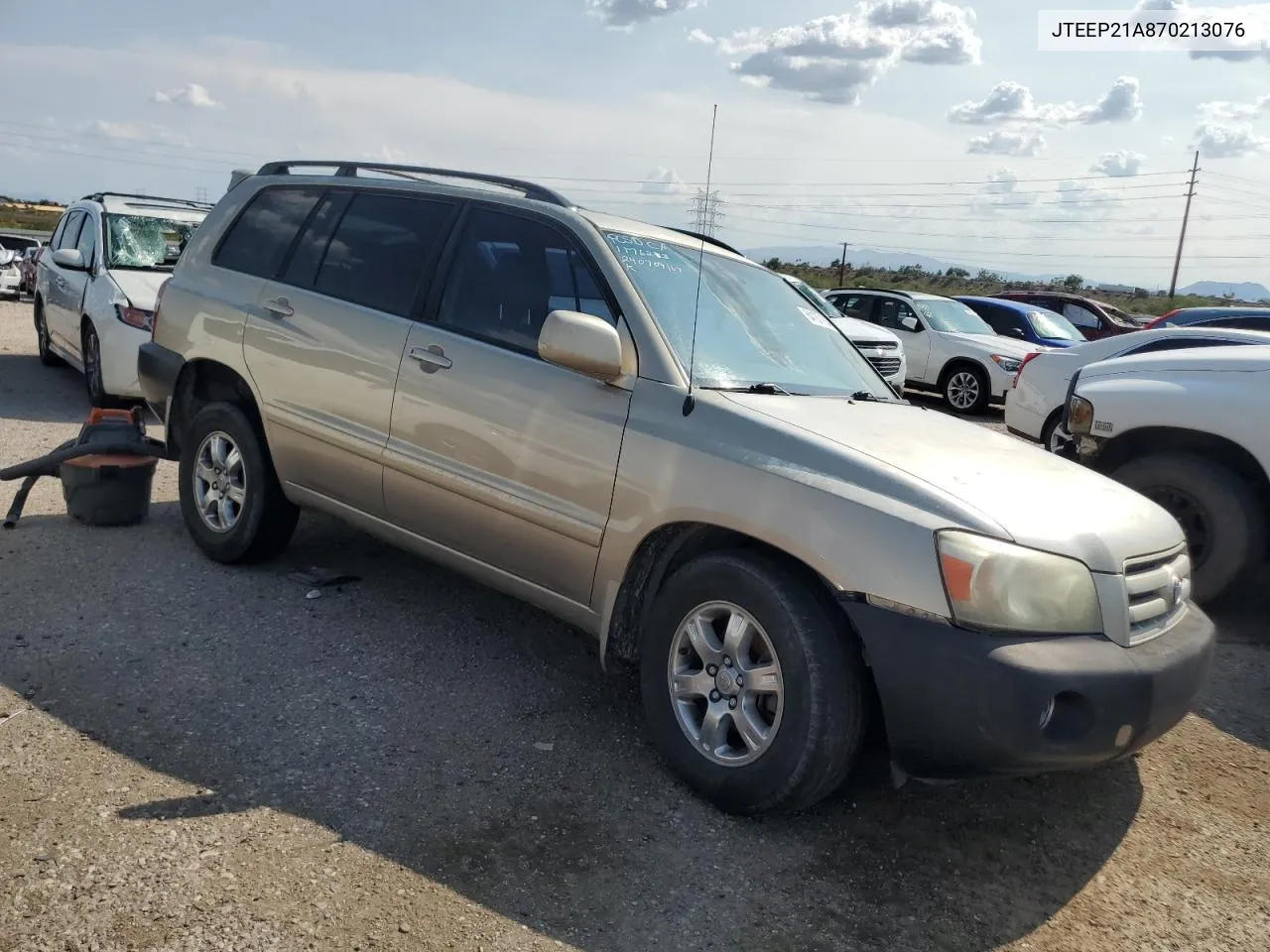 2007 Toyota Highlander Sport VIN: JTEEP21A870213076 Lot: 64187184