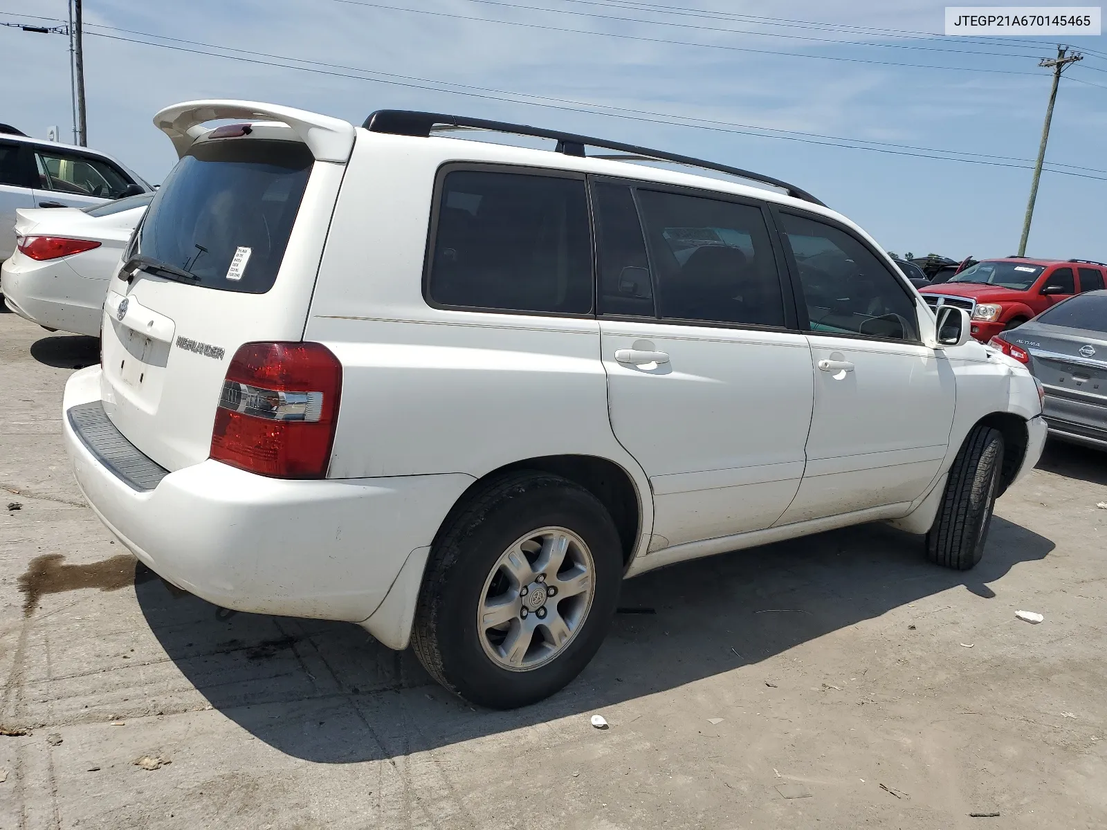 JTEGP21A670145465 2007 Toyota Highlander Sport