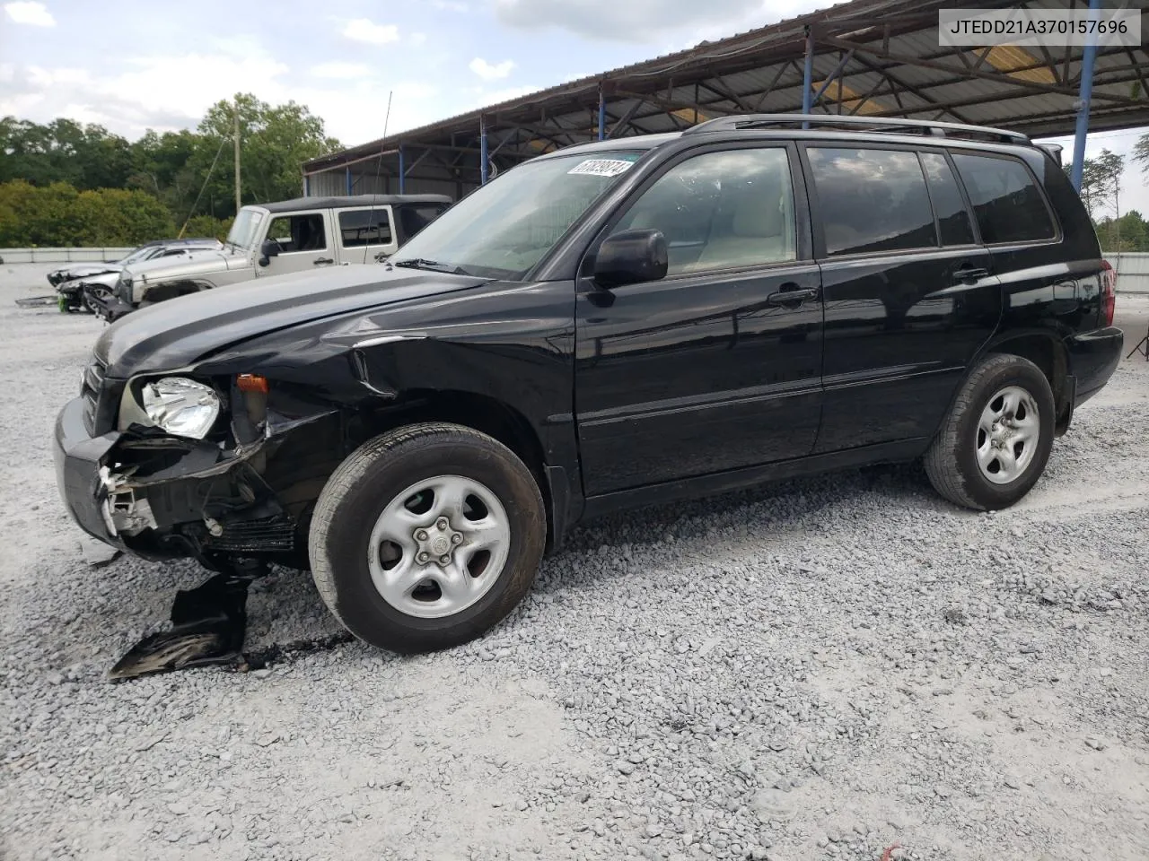 2007 Toyota Highlander VIN: JTEDD21A370157696 Lot: 67829874