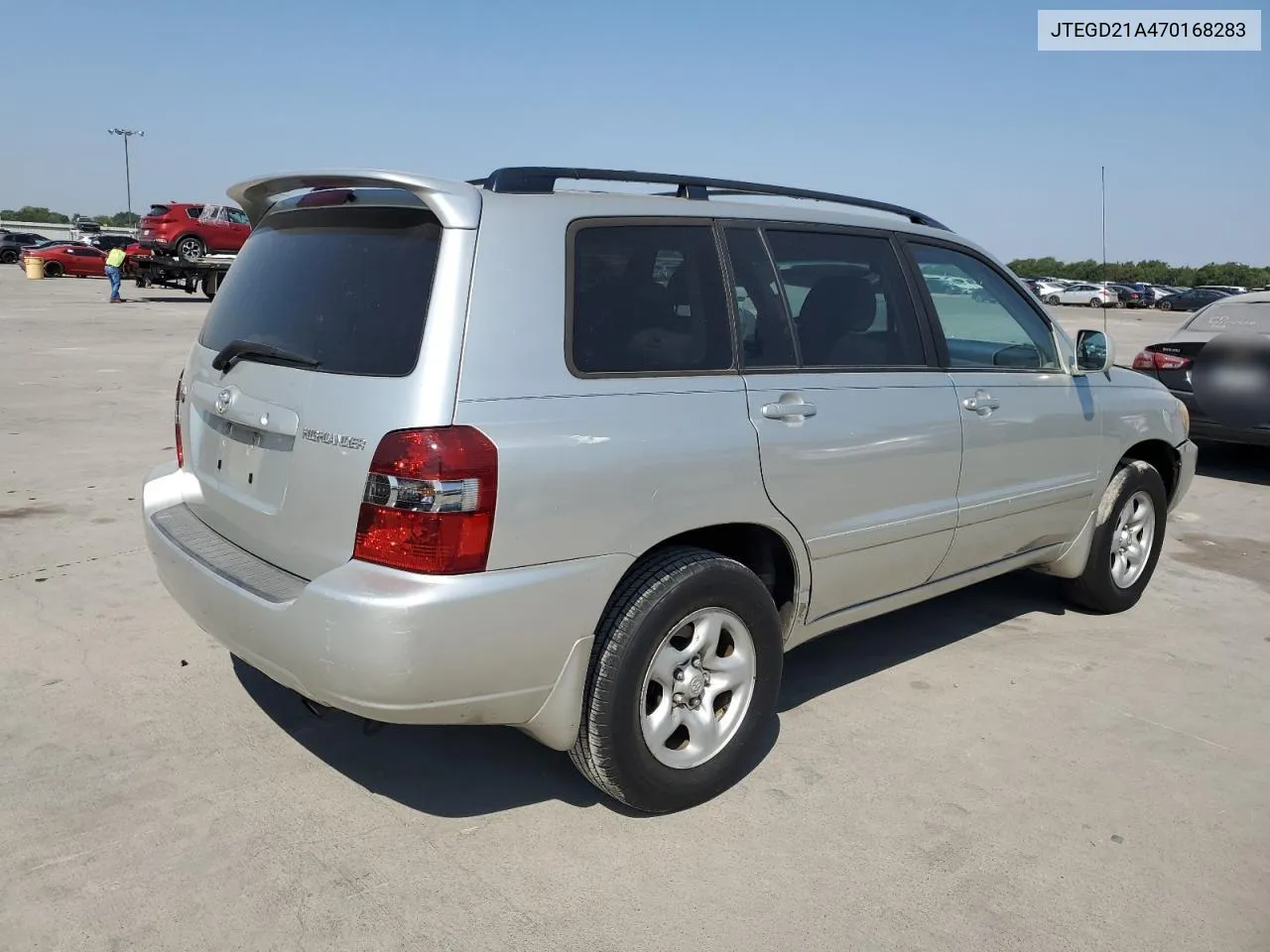 2007 Toyota Highlander VIN: JTEGD21A470168283 Lot: 68097854