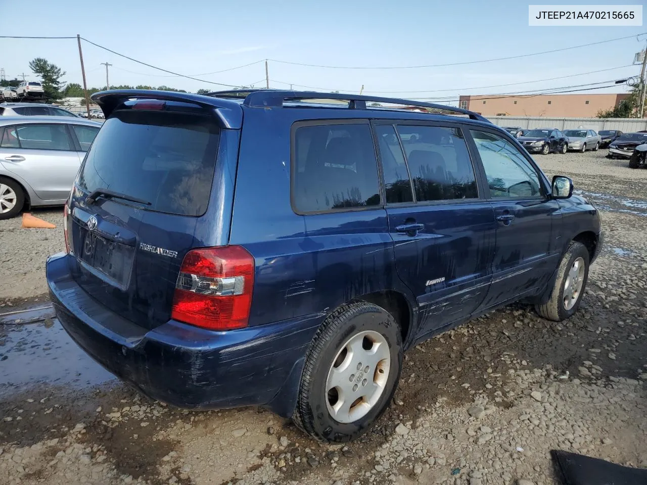 2007 Toyota Highlander Sport VIN: JTEEP21A470215665 Lot: 68363254