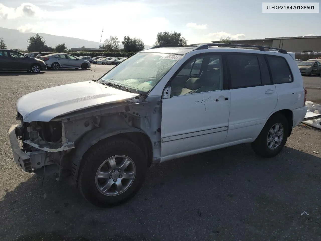 2007 Toyota Highlander Sport VIN: JTEDP21A470138601 Lot: 69331954