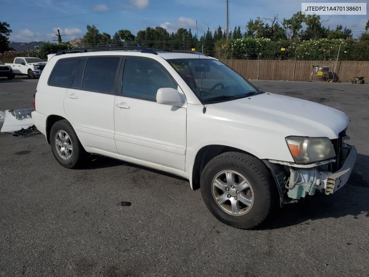 2007 Toyota Highlander Sport VIN: JTEDP21A470138601 Lot: 69331954