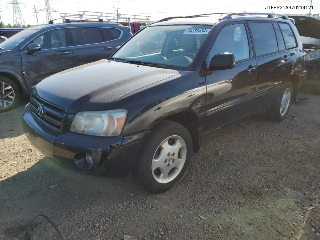 2007 Toyota Highlander Sport VIN: JTEEP21A370214121 Lot: 70232534