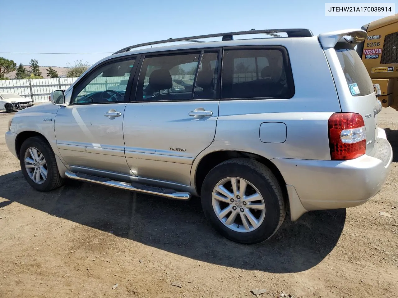 2007 Toyota Highlander Hybrid VIN: JTEHW21A170038914 Lot: 70446914