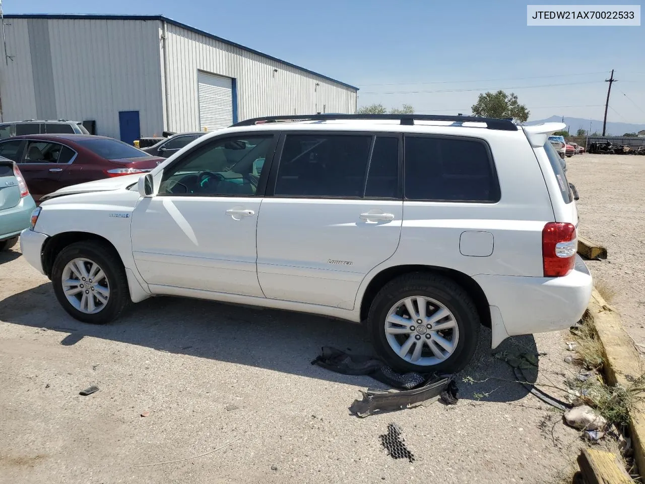 2007 Toyota Highlander Hybrid VIN: JTEDW21AX70022533 Lot: 70794164