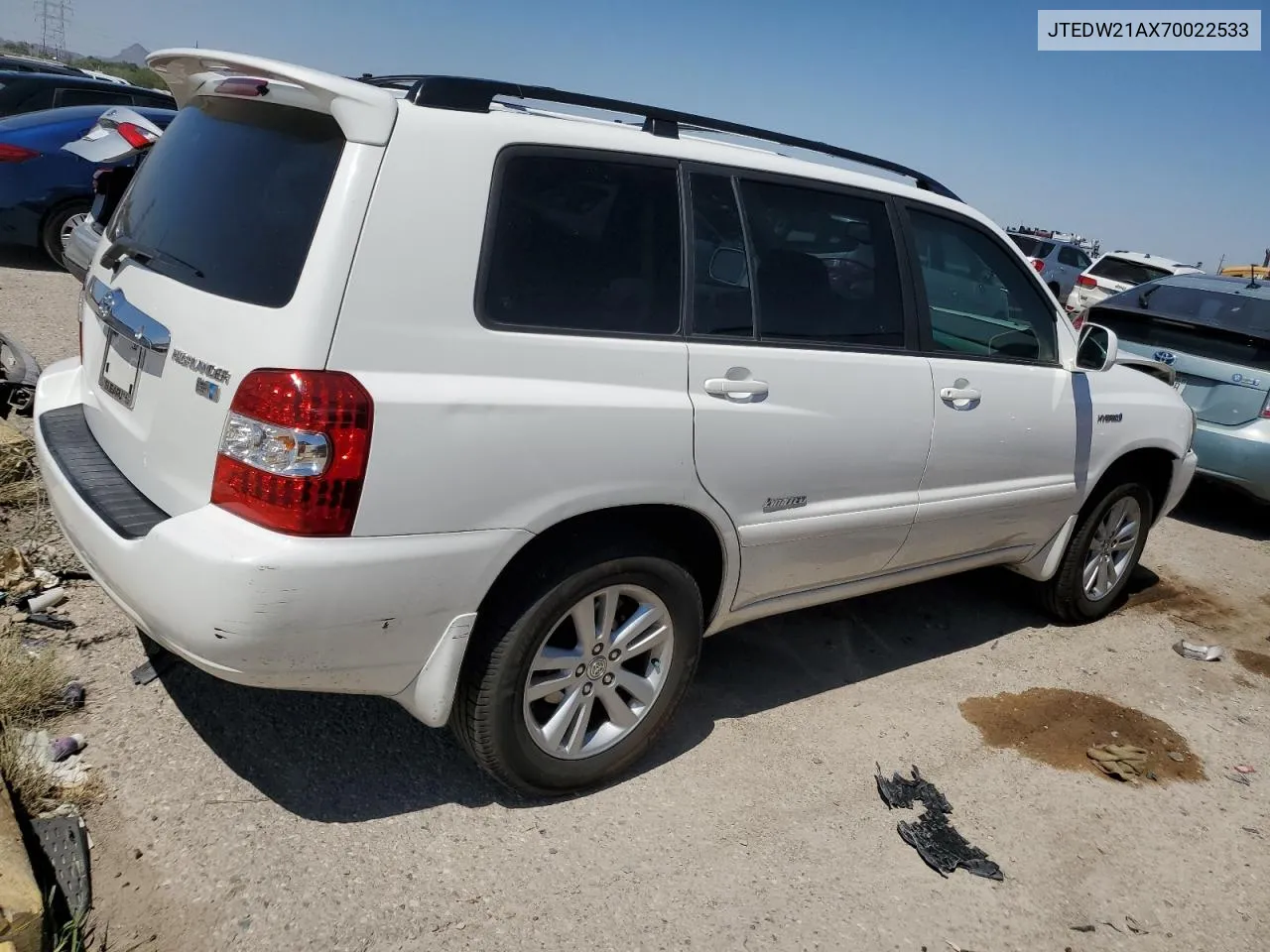 2007 Toyota Highlander Hybrid VIN: JTEDW21AX70022533 Lot: 70794164