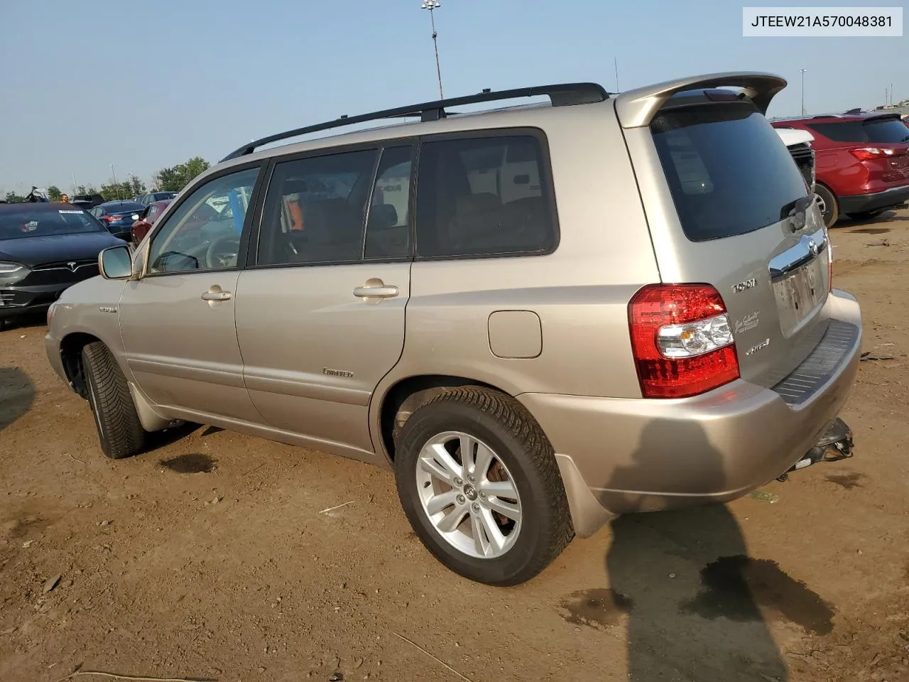 2007 Toyota Highlander Hybrid VIN: JTEEW21A570048381 Lot: 71027604