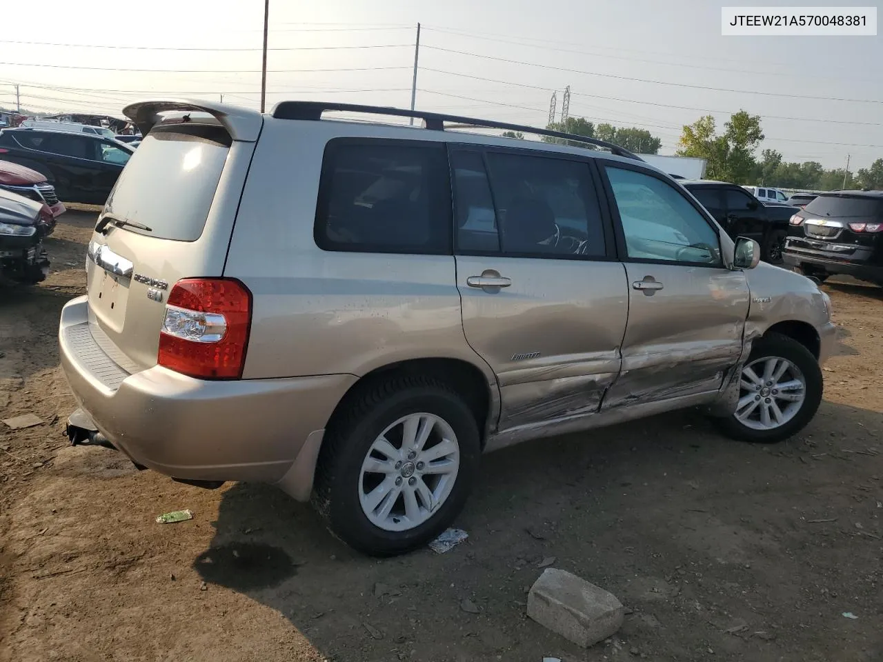 2007 Toyota Highlander Hybrid VIN: JTEEW21A570048381 Lot: 71027604