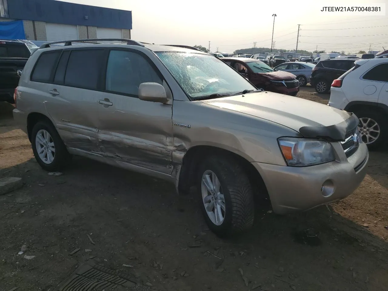 JTEEW21A570048381 2007 Toyota Highlander Hybrid