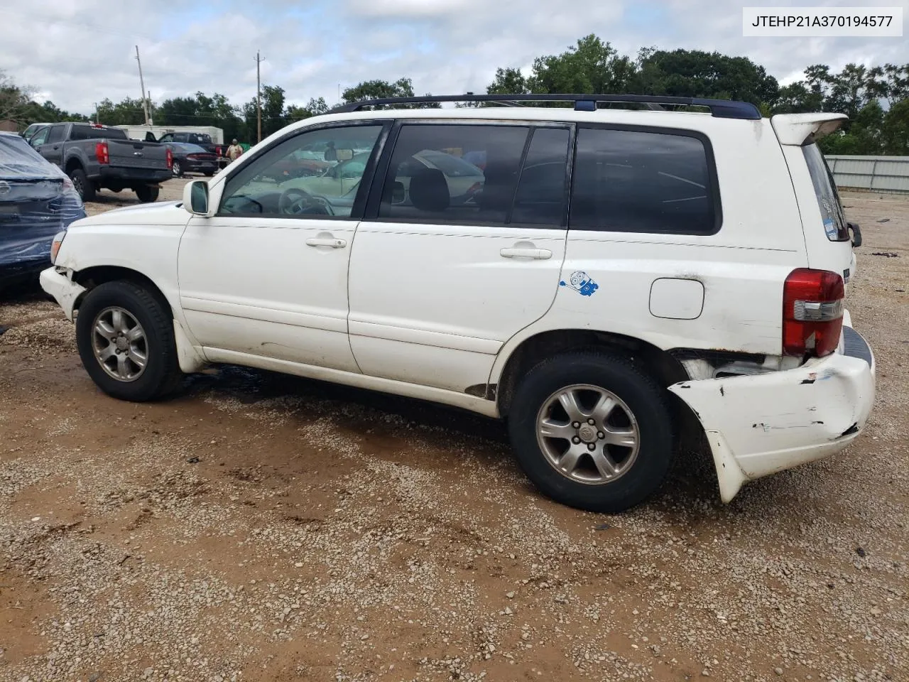 JTEHP21A370194577 2007 Toyota Highlander Sport