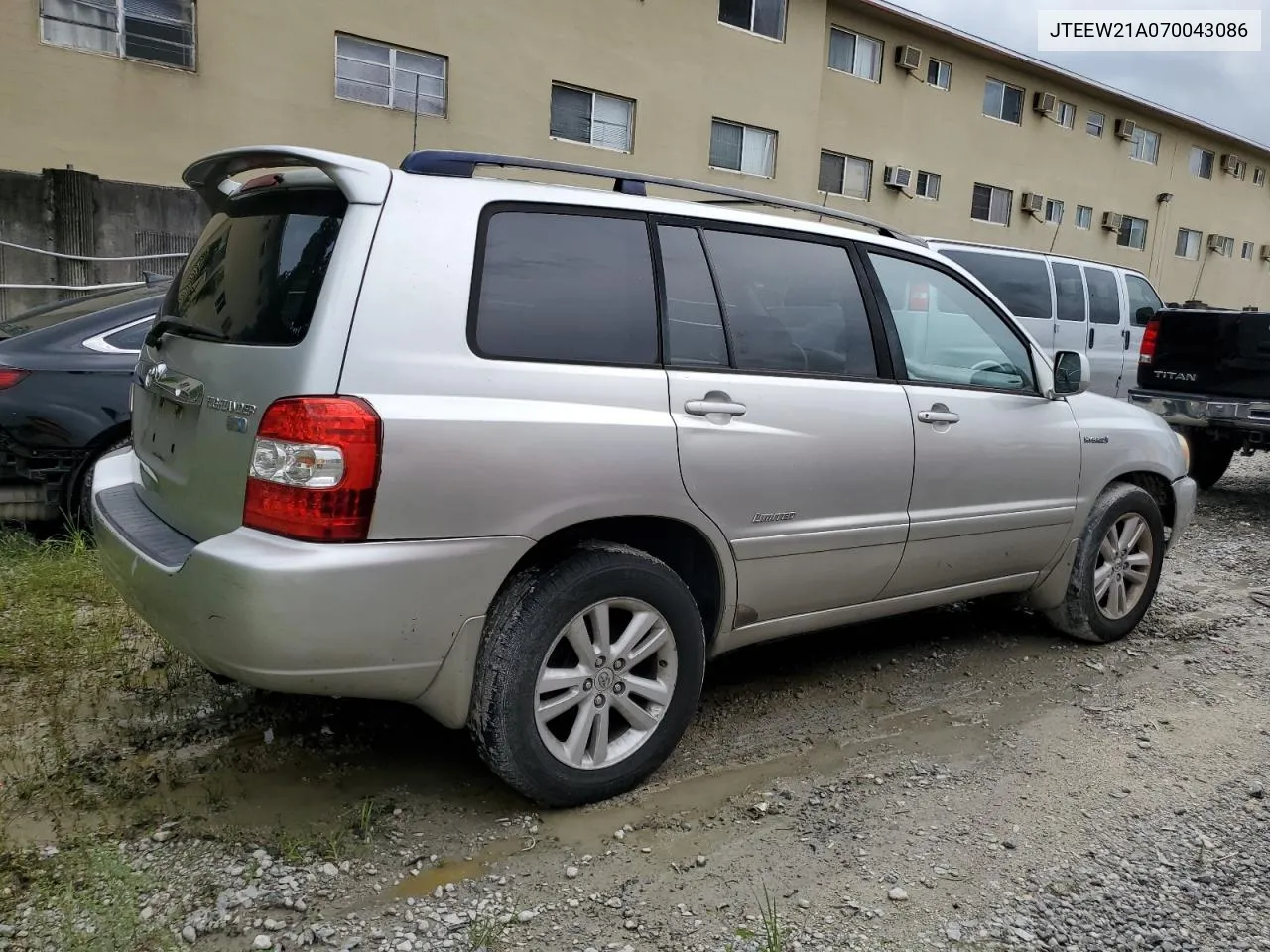 2007 Toyota Highlander Hybrid VIN: JTEEW21A070043086 Lot: 71447524