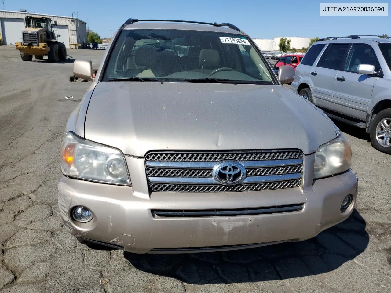 2007 Toyota Highlander Hybrid VIN: JTEEW21A970036590 Lot: 71793894