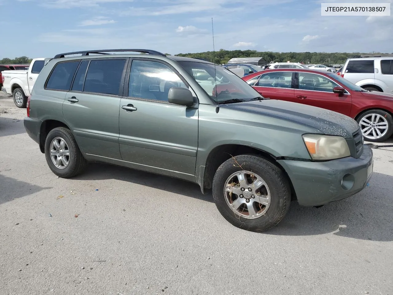 2007 Toyota Highlander Sport VIN: JTEGP21A570138507 Lot: 72088934