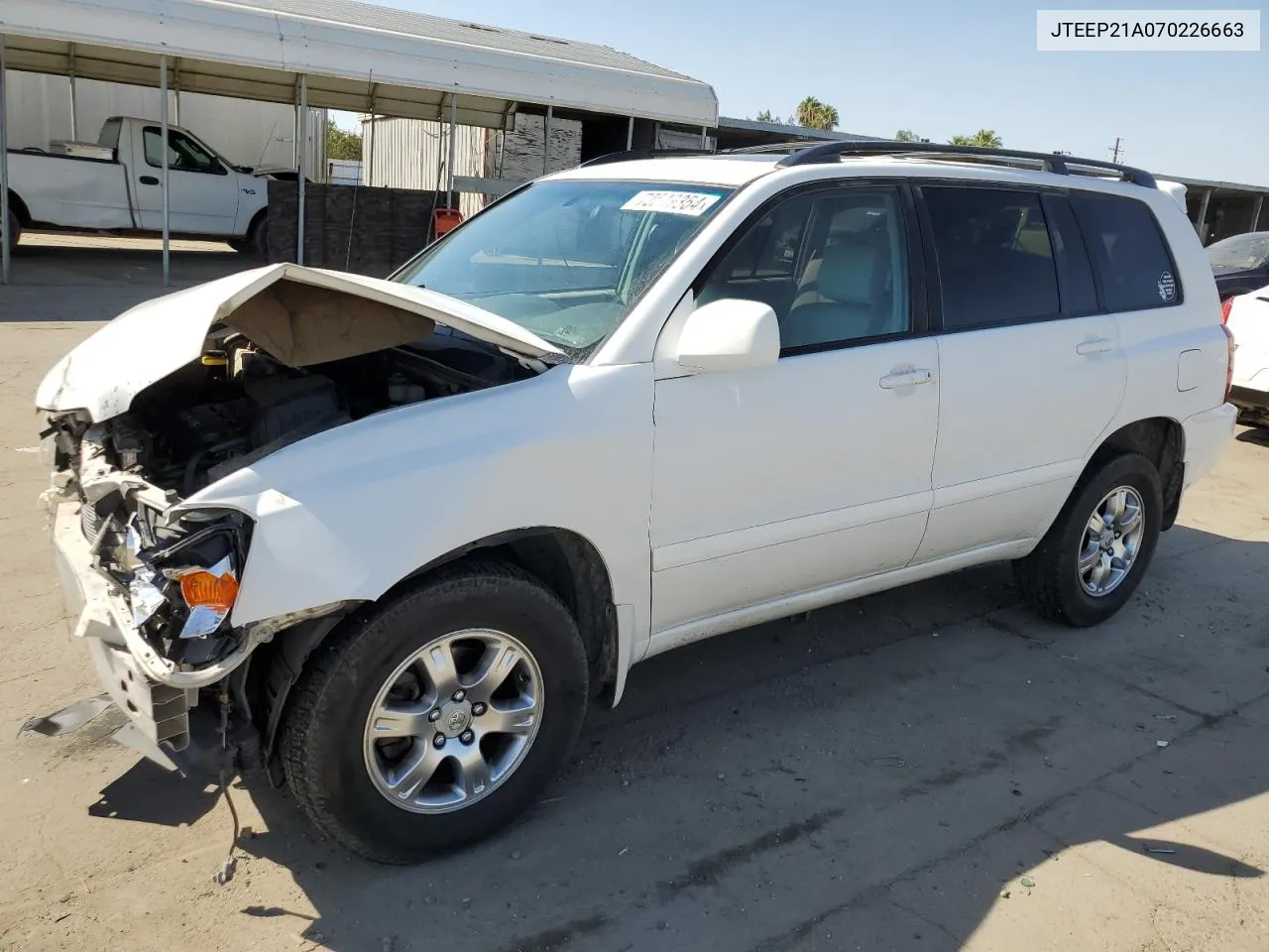 2007 Toyota Highlander Sport VIN: JTEEP21A070226663 Lot: 72549354